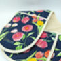 Luxury Floral Tulip And Peony Oven Gloves, thumbnail 7 of 7