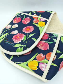 Luxury Floral Tulip And Peony Oven Gloves, 7 of 7
