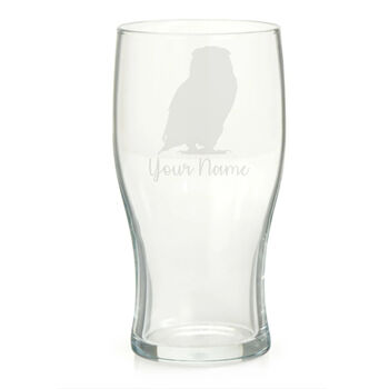 Personalised Owl Engraved Glass, 4 of 6