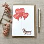 Personalised Dachshund Happy Mother's Day Card, thumbnail 2 of 5
