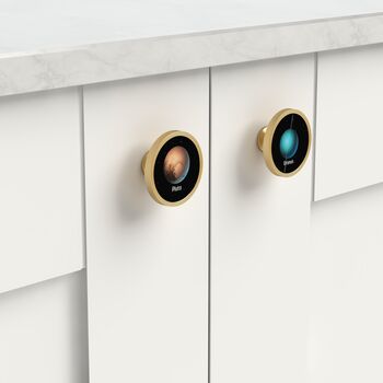 Planet Print Decorative Drawer Door Cupboard Cabinet Knobs Handle Available In A Gold, Silver, Black And Antique Gold Base, 5 of 9