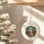 Personalised Dog Memorial Photo Christmas Bauble, thumbnail 2 of 4