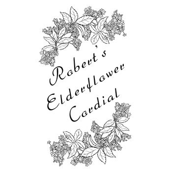 Personalised Elderflower Label Stamp, 2 of 3