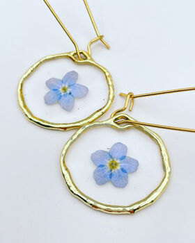Customisable Earrings Flowers Small Circle, 7 of 12
