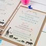 Animal Wedding Invitation Set, thumbnail 7 of 7