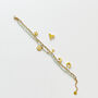 Delicate Charm Layered Bracelet – Gold And Amazonite, thumbnail 3 of 8