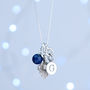 Personalised Sterling Silver Birthstone Necklace, thumbnail 3 of 12