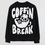 Coffin Break Women's Halloween Sweatshirt, thumbnail 6 of 6