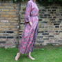 Cotton Voile Kimono Dressing Gown Vintage Floral Print, thumbnail 3 of 8