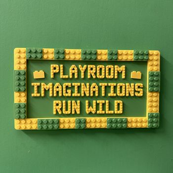 Lego Compatible Playroom Sign, 3 of 3