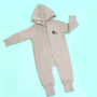 Personalised Initial Grey Onesie With Pirate Motif, thumbnail 1 of 2
