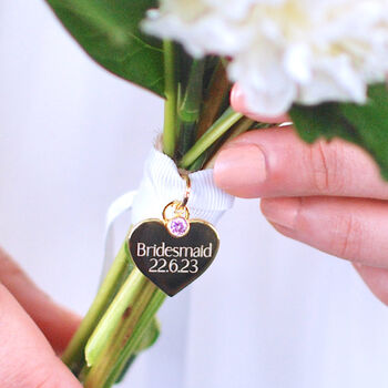 Personalised Wedding Bouquet Keepsake Charm, 4 of 12