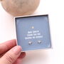 Teacher Thank You Sparkle Sterling Silver Earrings, thumbnail 1 of 8