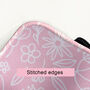 Soft Pink Floral Desk Mat, thumbnail 2 of 7