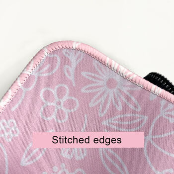 Soft Pink Floral Desk Mat, 2 of 7