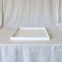 Handmade White Decorative Ottoman Tray With Handles, thumbnail 6 of 10