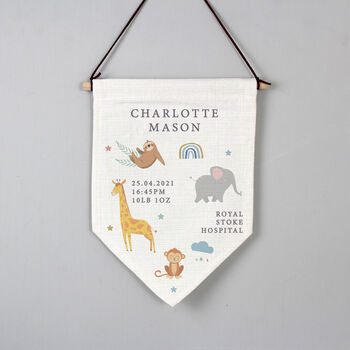 Personalised New Baby Banner, 3 of 5