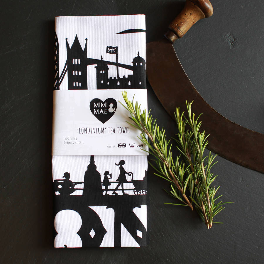 London Tea Towel By Mimi & Mae