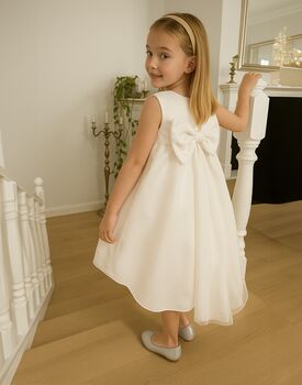 Vera ~ Ivory Flower Girl Or Communion Dress, 3 of 9
