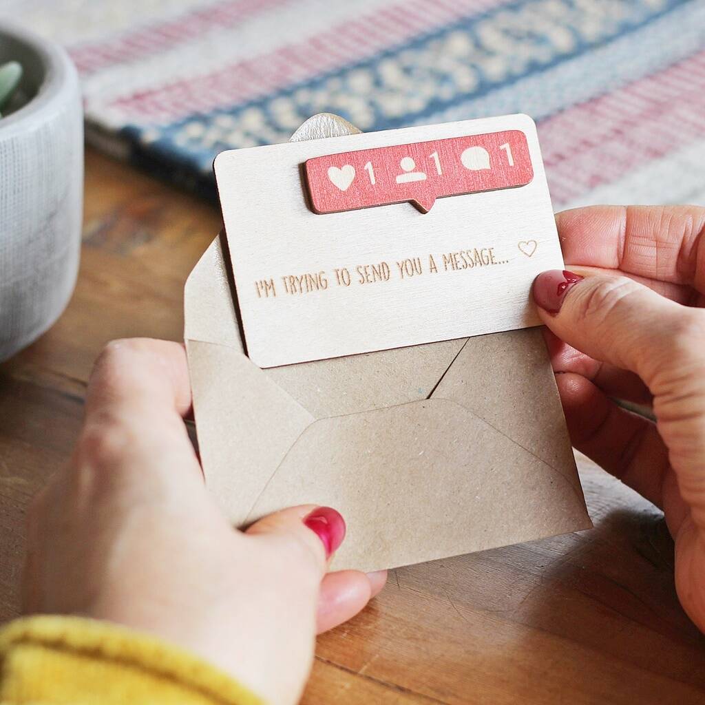 Valentine Social Media Themed Token Keepsake By Jack Spratt ...