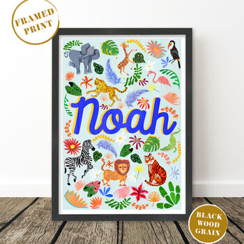 Safari Animal Name Print Set, 9 of 12