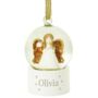 Personalised Angel Glitter Snow Globe Bauble, thumbnail 4 of 4