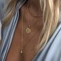 Luna Crescent Moon Necklace Gold Plated, thumbnail 7 of 8