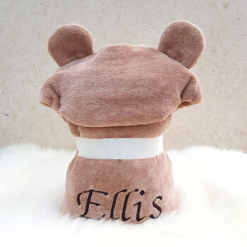 Personalised Toffee Teddy Baby Gift Set, 4 of 11