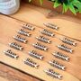 Natural Pine Height Chart, Ruler Design, Wooden Arrow Markers, thumbnail 2 of 9