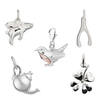 Selection Of Sterling Silver Charms, 7 of 12