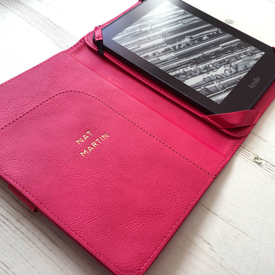personalised leather kindle case by klevercase