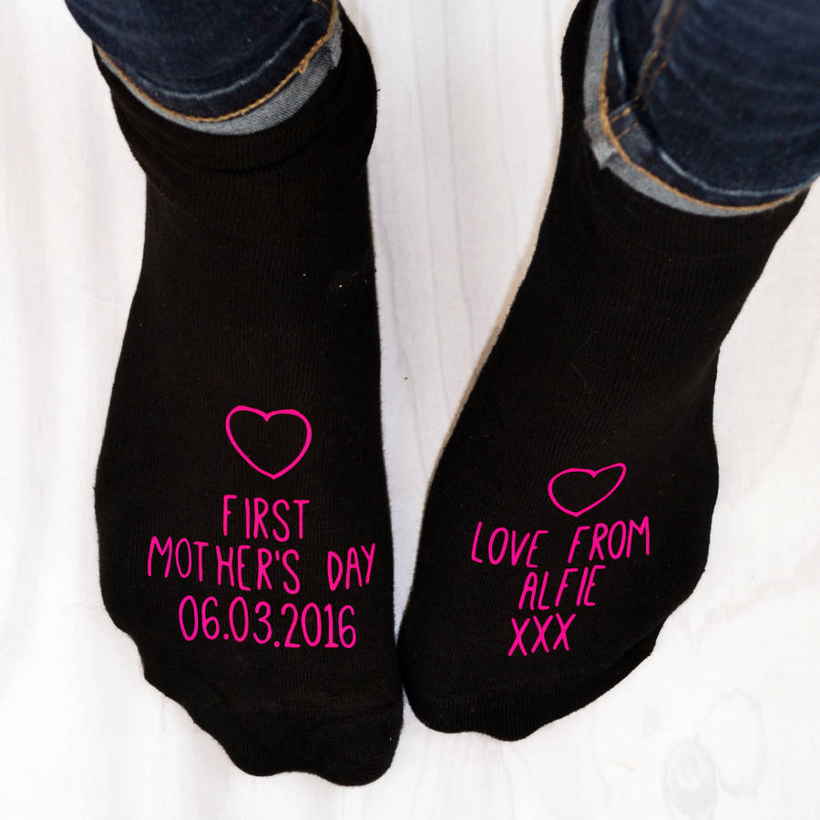 first mother's day personalised socks by solesmith | notonthehighstreet.com