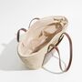 Tatiana Brown Pecan Ombré Straw Bucket Beach Bag, thumbnail 3 of 4