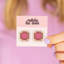 Gem Stud Earrings Pearl, thumbnail 2 of 3