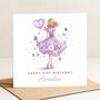 Personalised Lilac 21st Birthday Card For Her Or Daughter, thumbnail 2 of 7