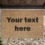 Personalised Any Text Coir Indoor Doormat, thumbnail 1 of 2