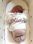 Personalised White Frill Name Cardigan,Baby Gift, thumbnail 1 of 7