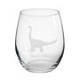 Personalised Brontosaurus Engraved Glass, thumbnail 2 of 6