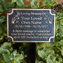Personalized Brass Cross Or Angel Memorial Gift Plaque, thumbnail 4 of 6