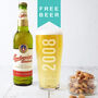 Personalised 18th Birth Year And Name Beer Glass, thumbnail 3 of 9