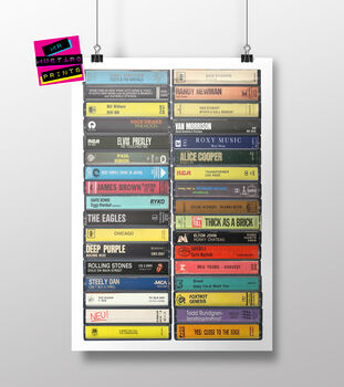 54th Birthday Personalised Print Music From 1972, 8 of 10