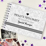 Personalised 70th Birthday Monochrome Guest Book, thumbnail 3 of 8
