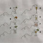 Embroidered Cocktail Napkin Coaster, thumbnail 3 of 7