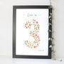 Floral Fun Personalised Birthday Print, thumbnail 3 of 7