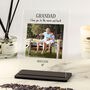 Personalised Grandad Photo Acrylic Plaque Gift, thumbnail 1 of 2