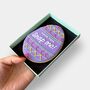 Personalised Secret Message Easter Egg Iced Biscuit Letterbox Gift, thumbnail 4 of 12