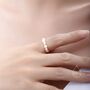 Genuine Baroque Pearl Elastic Ring, thumbnail 6 of 12