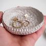 Handmade White Ceramic Ring Dish With Gold Dots, thumbnail 6 of 6