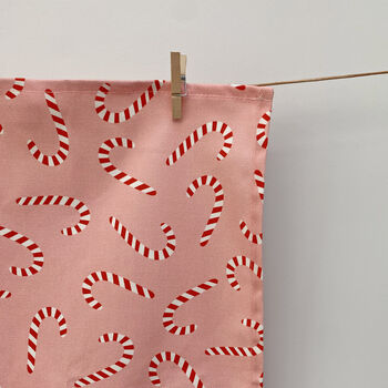 Candy Cane Tea Towel, 4 of 8