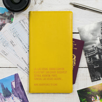 World Destinations Personalised Travel Document Holder, 6 of 8
